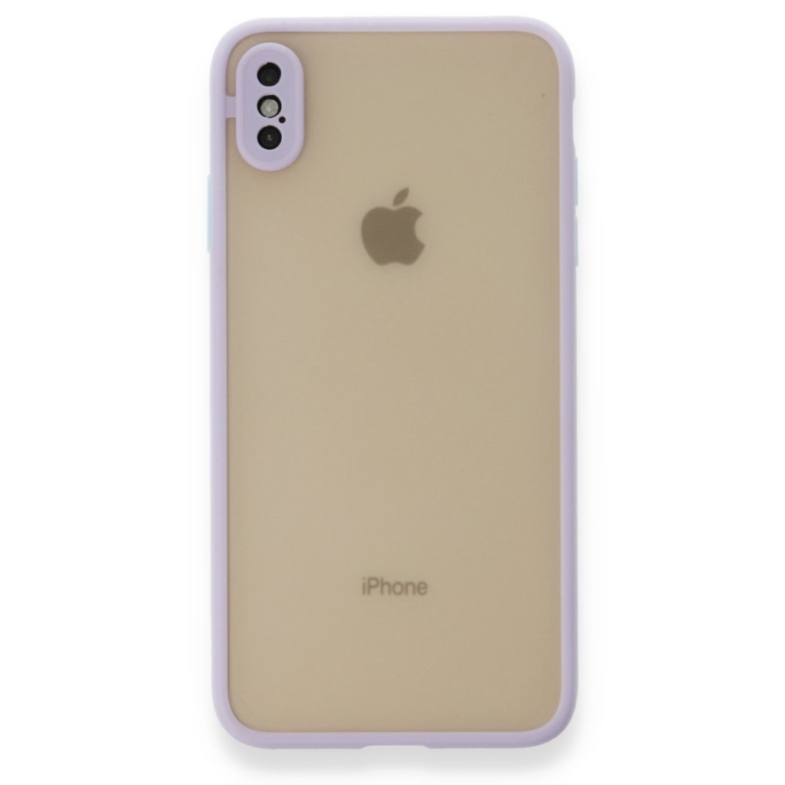  iPhone X Kılıf Montreal Silikon Kapak - Mor