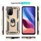 Xiaomi Redmi K40 Kılıf Sofya Yüzüklü Silikon Kapak - Gold