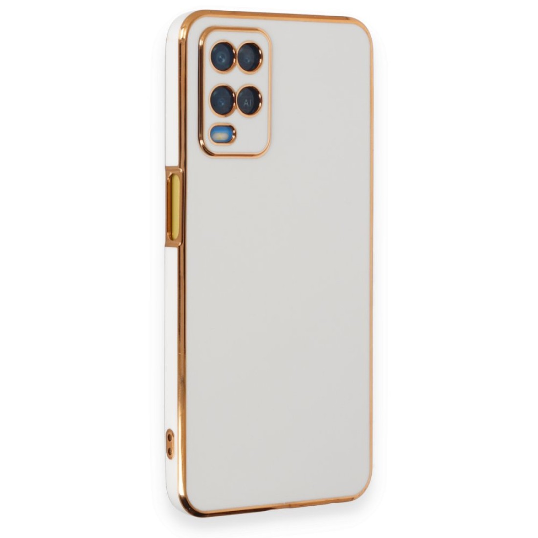  Oppo A54 4G Kılıf Volet Silikon - Beyaz