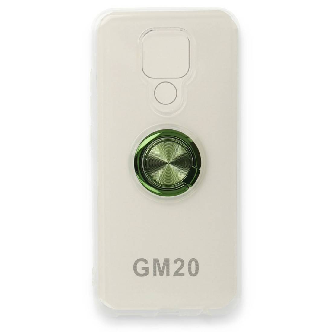  General Mobile GM 20 Kılıf Gros Yüzüklü Silikon - Yeşil