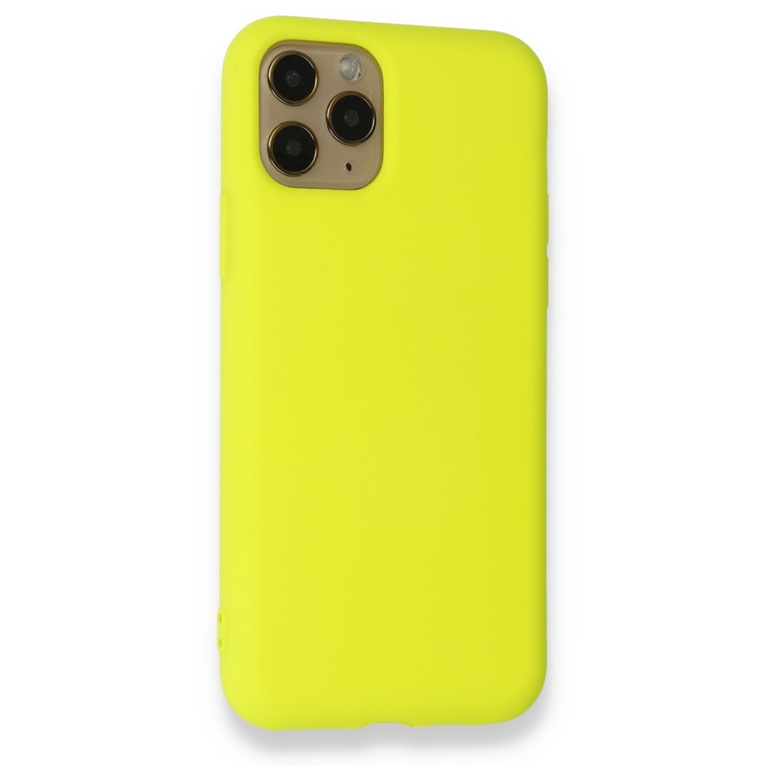  iPhone 11 Pro Kılıf Nano içi Kadife Silikon - Sarı