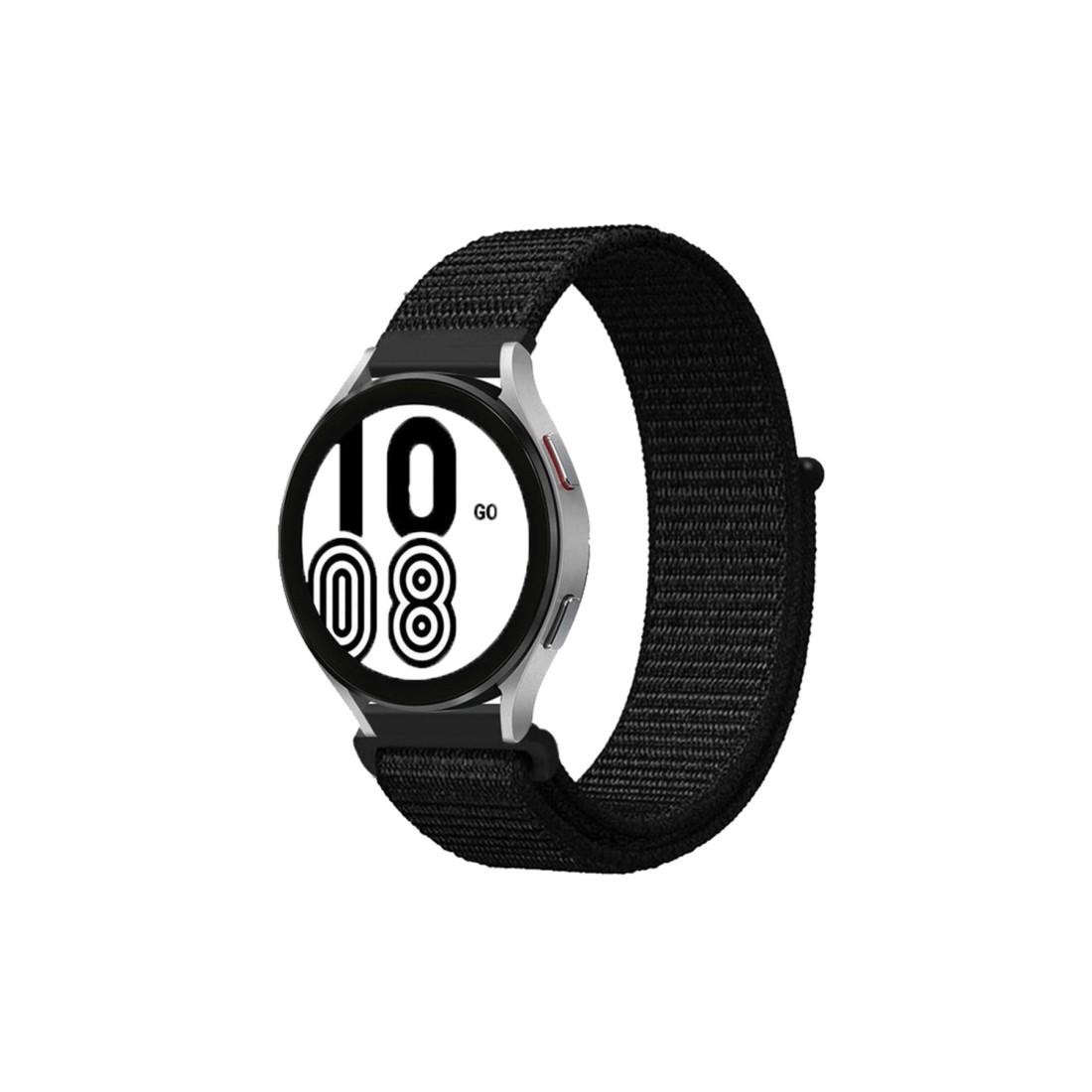  Samsung Galaxy Watch 5 Pro Hasırlı Cırtcırtlı Kordon - Siyah