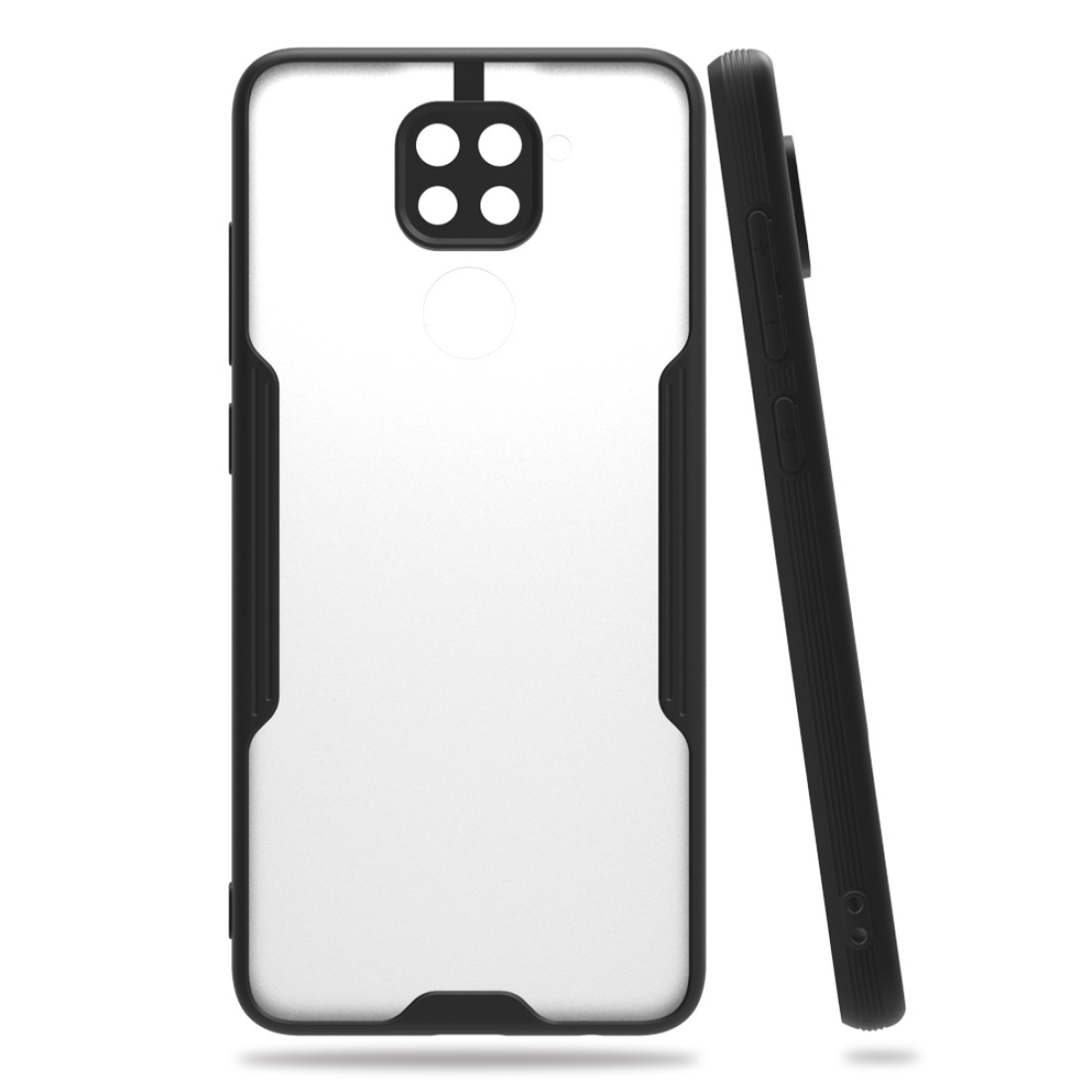  Xiaomi Redmi Note 9S Kılıf Platin Silikon - Siyah