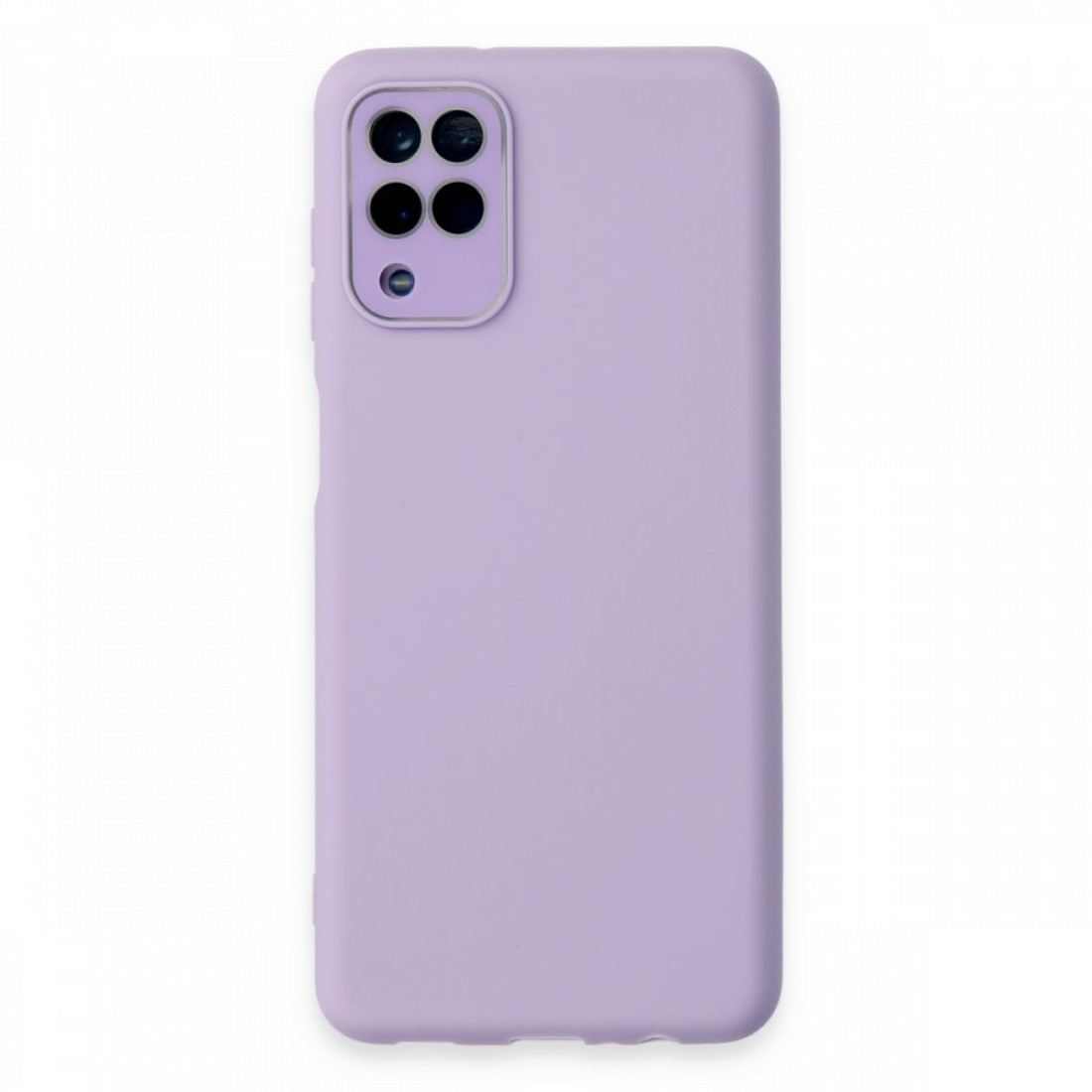  Samsung Galaxy M32 Kılıf Lansman Glass Kapak - Lila