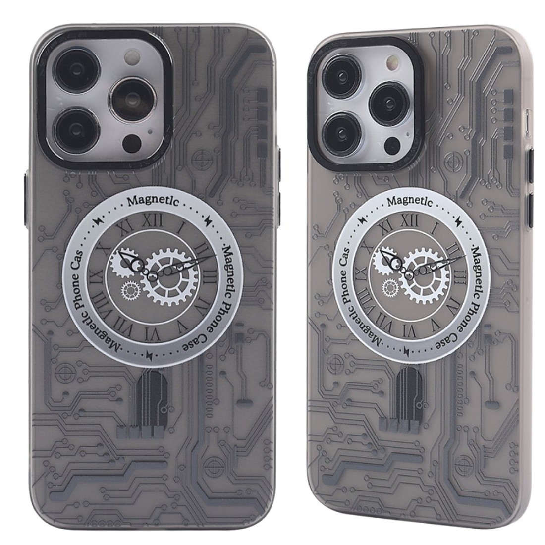  iPhone 14 Pro Kılıf Apollo Magneticsafe Desenli Kapak - Apollo Siyah - 1