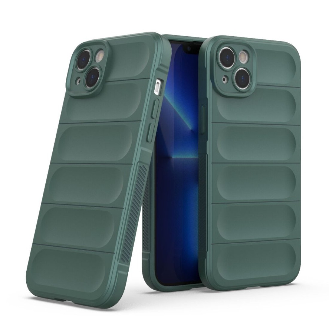  iPhone 15 Kılıf Optimum Silikon - Koyu Yeşil