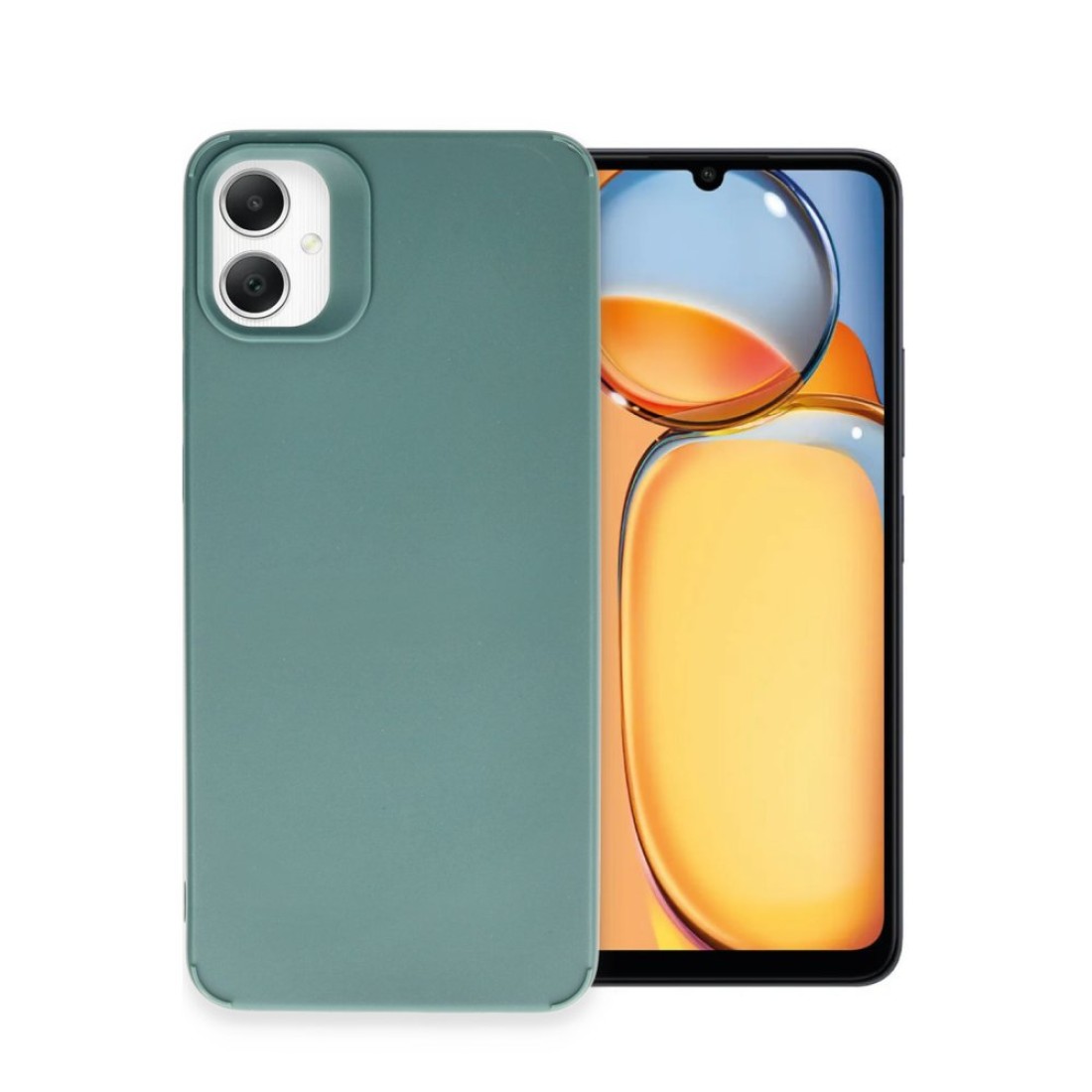  Samsung Galaxy A05 Kılıf Petro Silikon - Koyu Yeşil