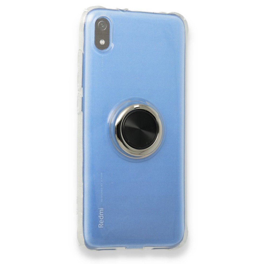  Xiaomi Redmi 7A Kılıf Gros Yüzüklü Silikon - Siyah