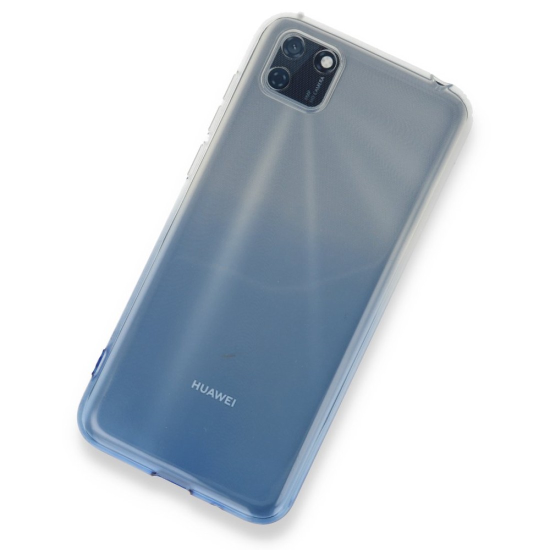  Huawei Y5P Kılıf Lüx Çift Renkli Silikon - Mavi