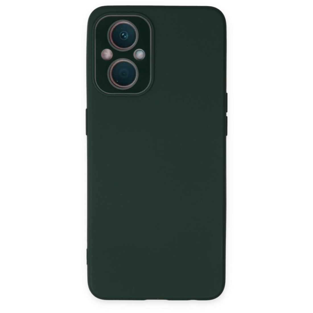  Oppo Reno 8 Lite Kılıf Lansman Glass Kapak - Koyu Yeşil