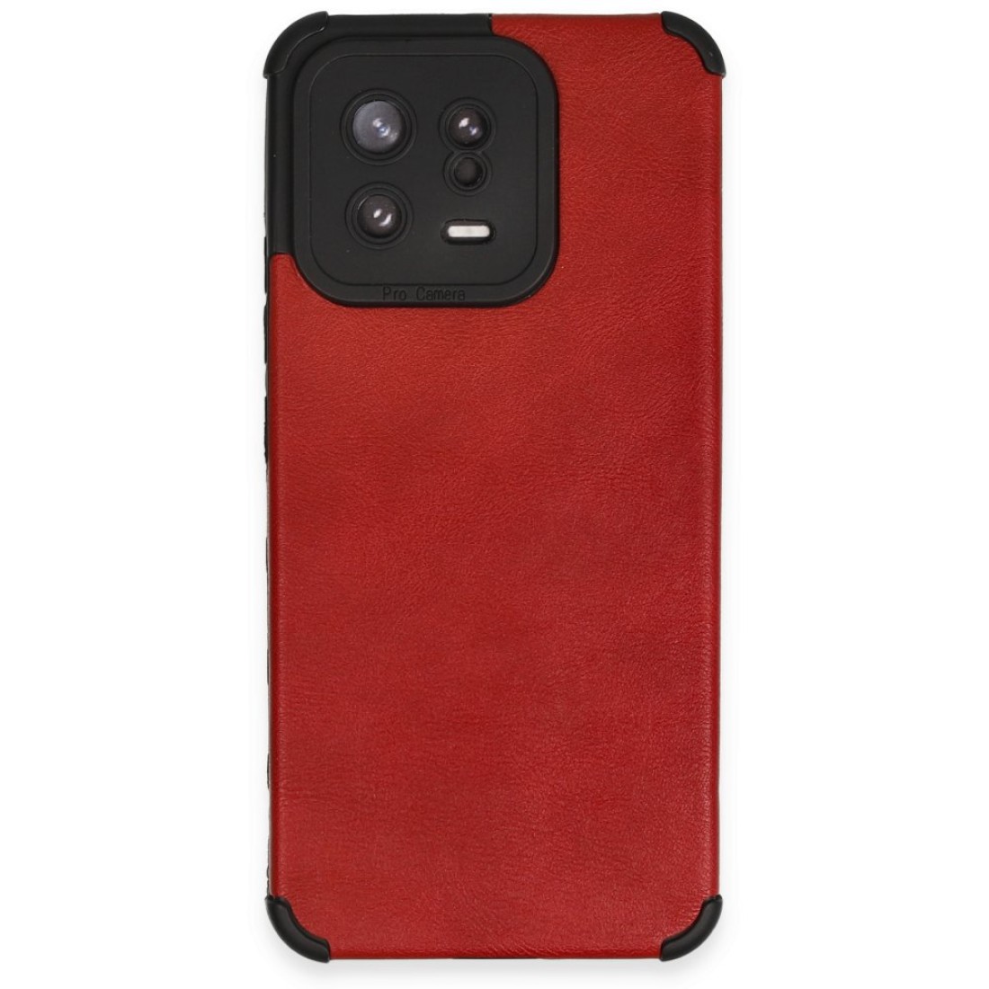  Xiaomi Mi 13 Kılıf Loop Deri Silikon - Kırmızı