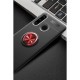 Huawei Y6P Kılıf Range Yüzüklü Silikon - Siyah-Kırmızı Huawei Y6P Kılıf Range Yüzüklü Silikon - Siyah-Kırmızı