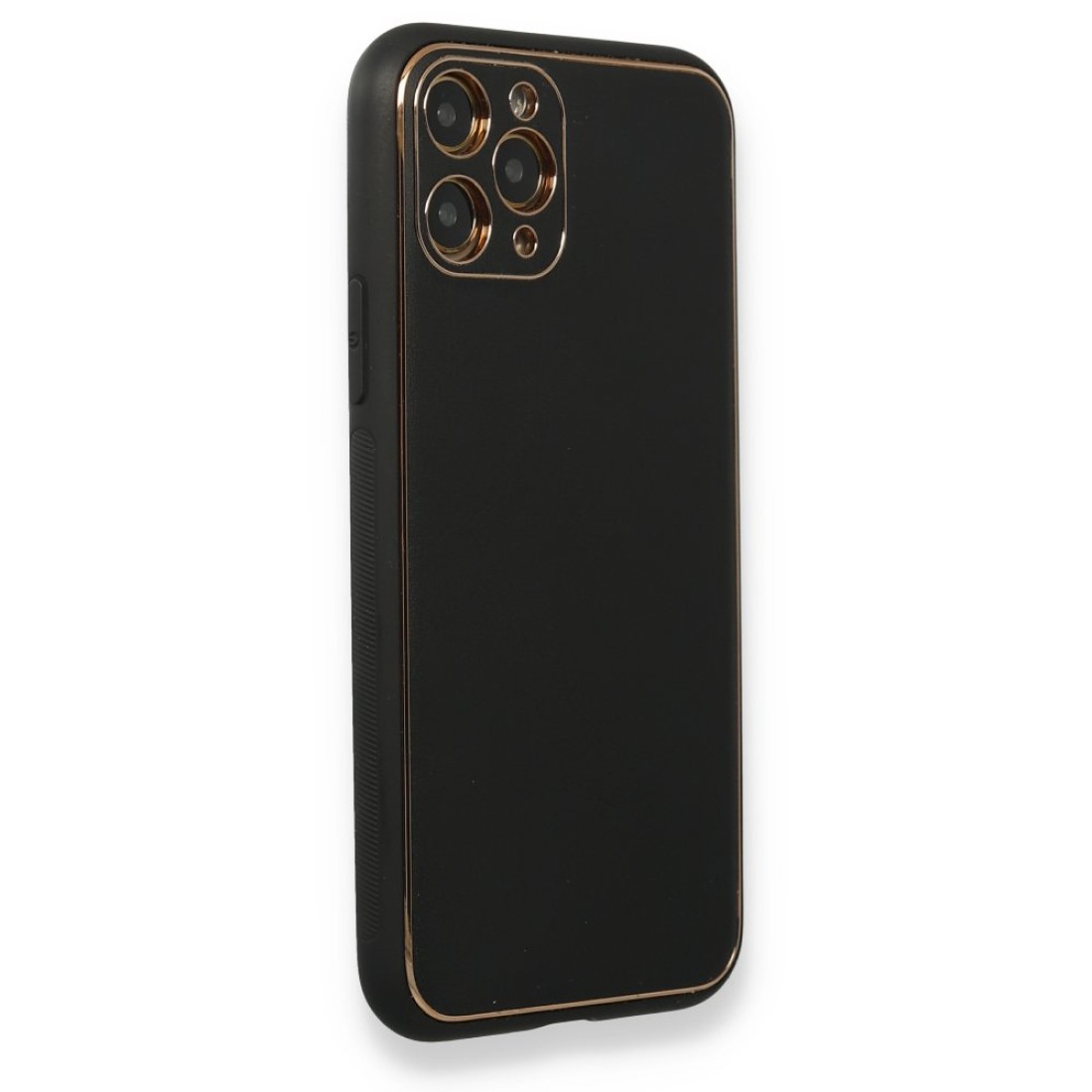  iPhone 11 Pro Kılıf Coco Deri Silikon Kapak - Siyah