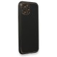  iPhone 11 Pro Kılıf Coco Deri Silikon Kapak - Siyah