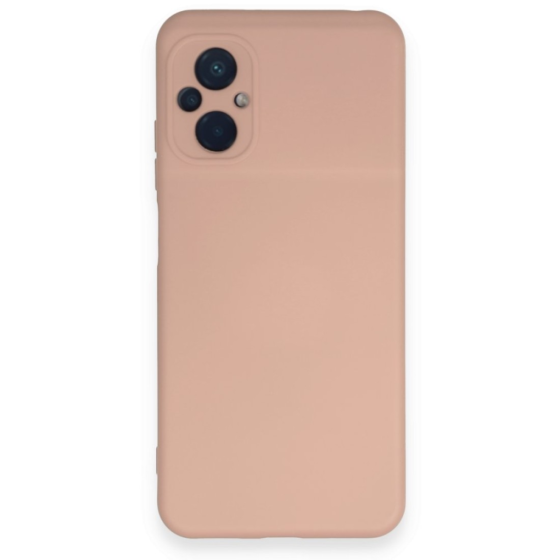  Xiaomi Poco M5 Kılıf Nano içi Kadife Silikon - Pudra