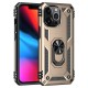  iPhone 13 Pro Max Kılıf Sofya Yüzüklü Silikon Kapak - Gold