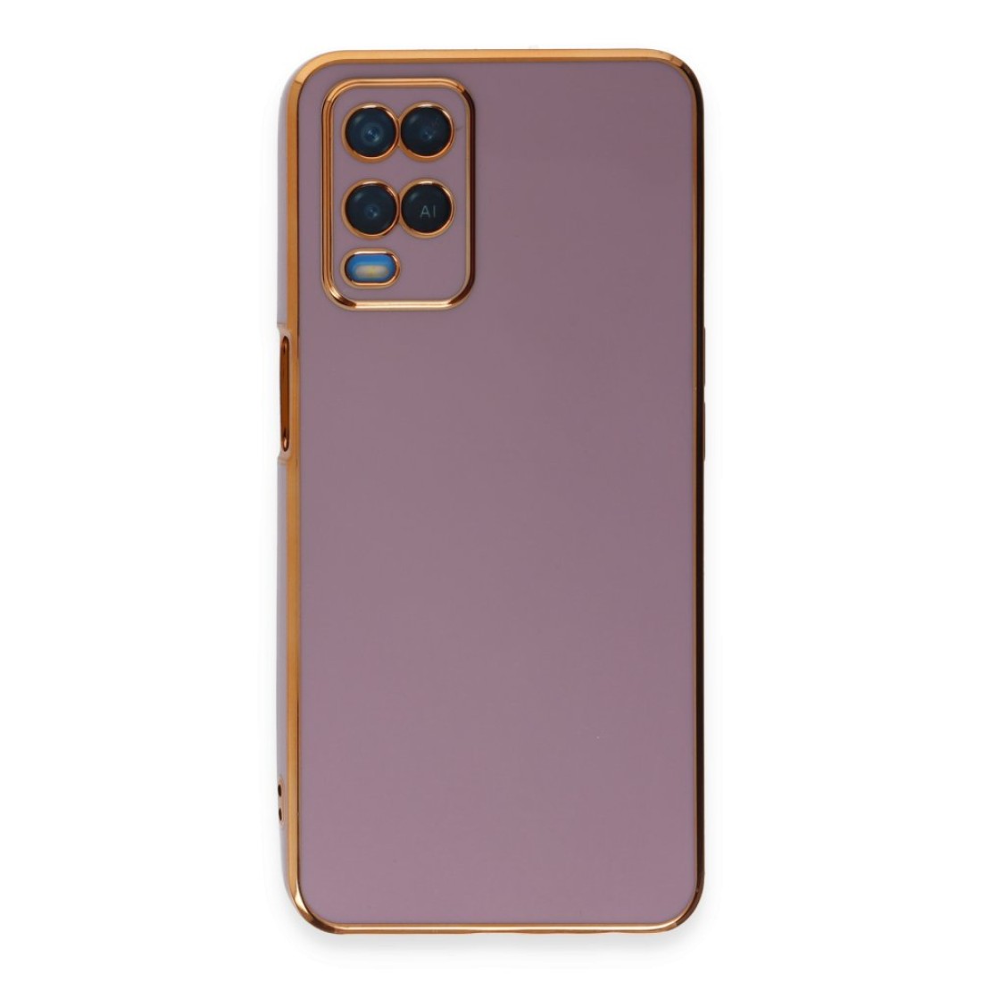  Oppo A54 4G Kılıf Volet Silikon - Mor