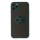 iPhone 11 Pro Kılıf Montreal Yüzüklü Silikon Kapak - Yeşil iPhone 11 Pro Kılıf Montreal Yüzüklü Silikon Kapak - Yeşil