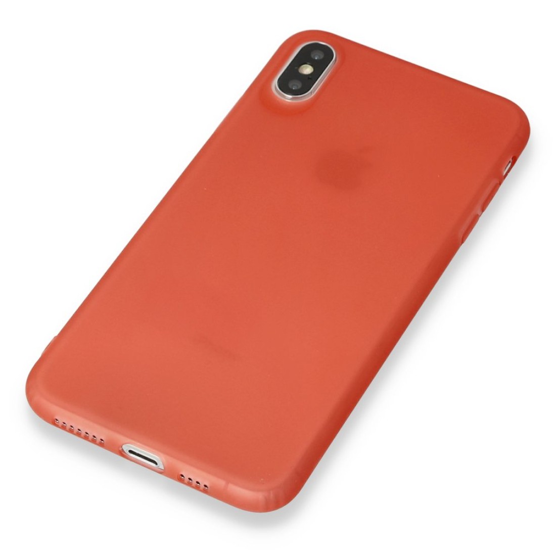  iPhone XS Kılıf Hopi Silikon - Kırmızı