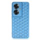 Oppo Reno 11F Kılıf Petek Silikon Kapak - Mavi Oppo Reno 11F Kılıf Petek Silikon Kapak - Mavi