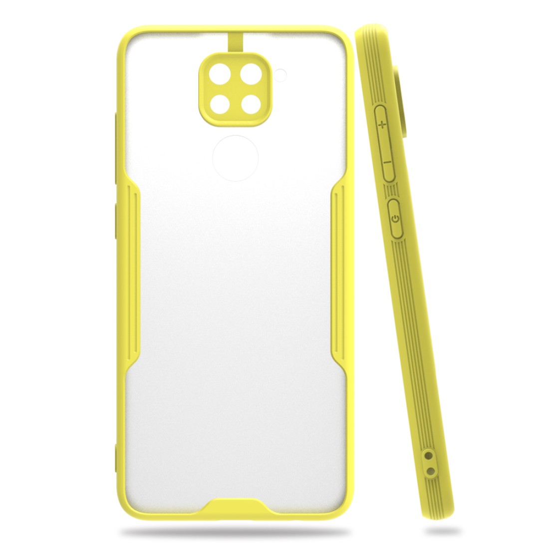  Xiaomi Redmi Note 9S Kılıf Platin Silikon - Sarı