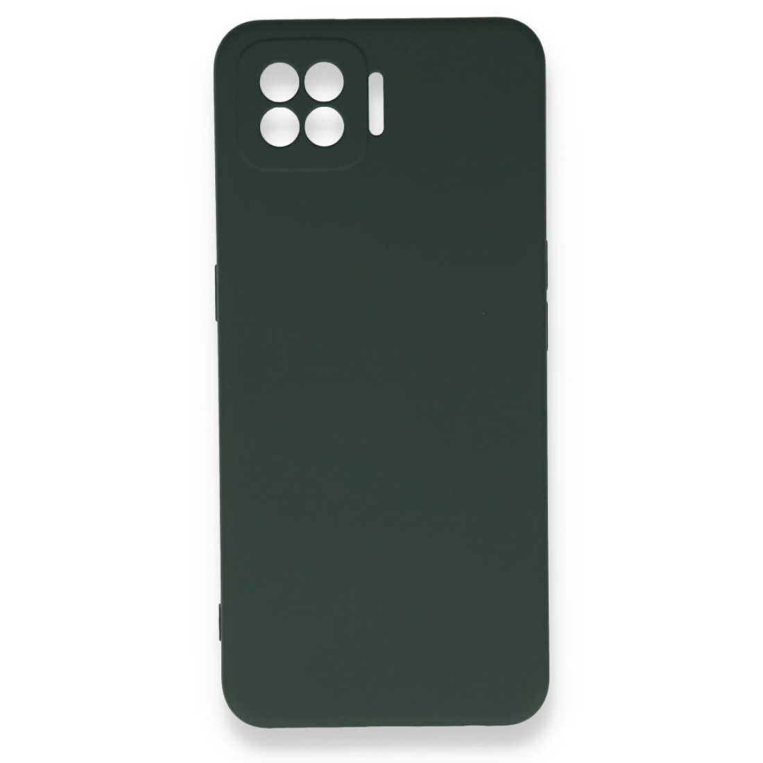  Oppo A73 Kılıf Nano içi Kadife Silikon - Koyu Yeşil
