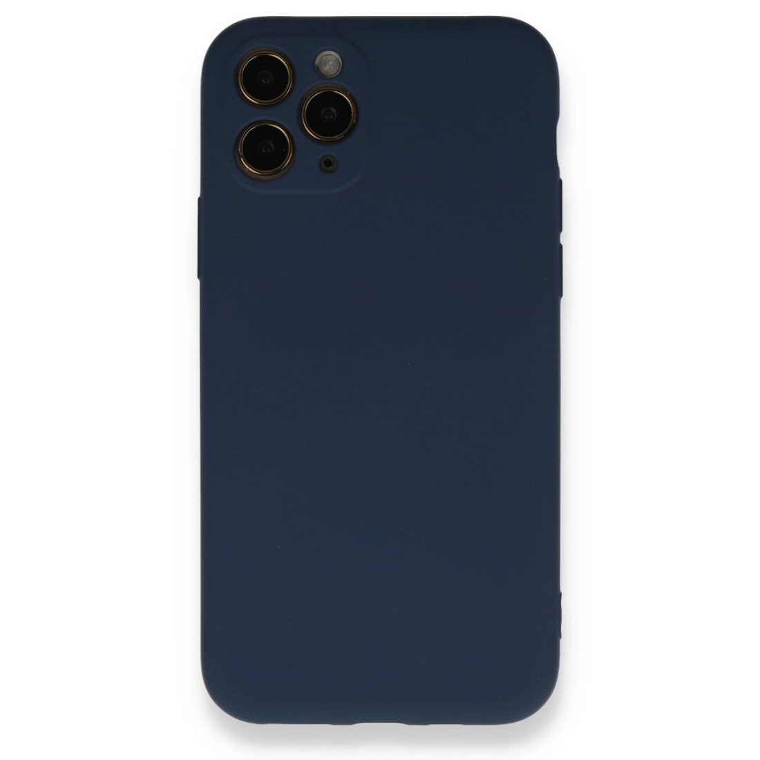  iPhone 11 Pro Kılıf Nano içi Kadife Silikon - Lacivert