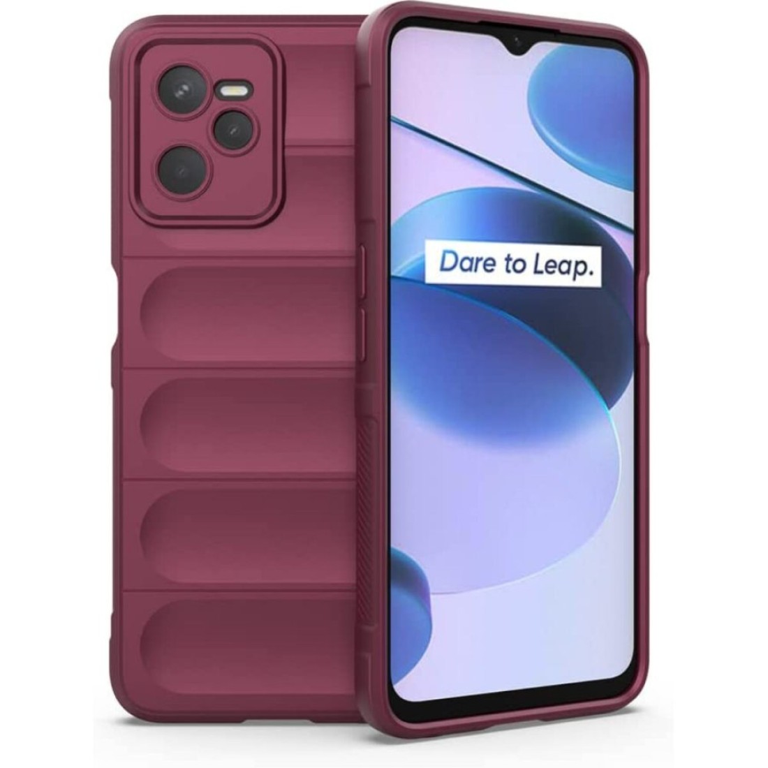 Realme C35 Kılıf Optimum Silikon - Bordo