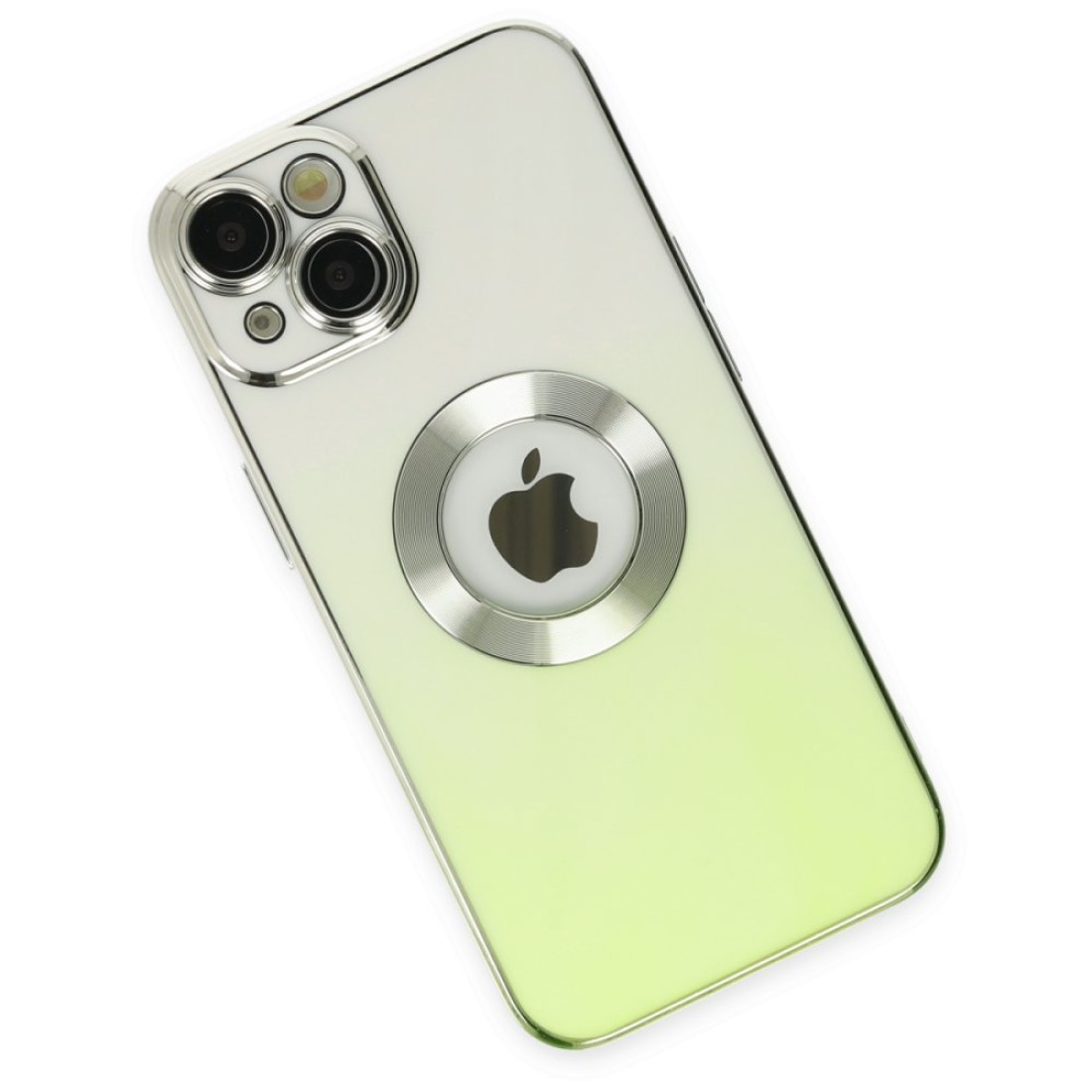  iPhone 13 Kılıf Best Silikon - Yeşil