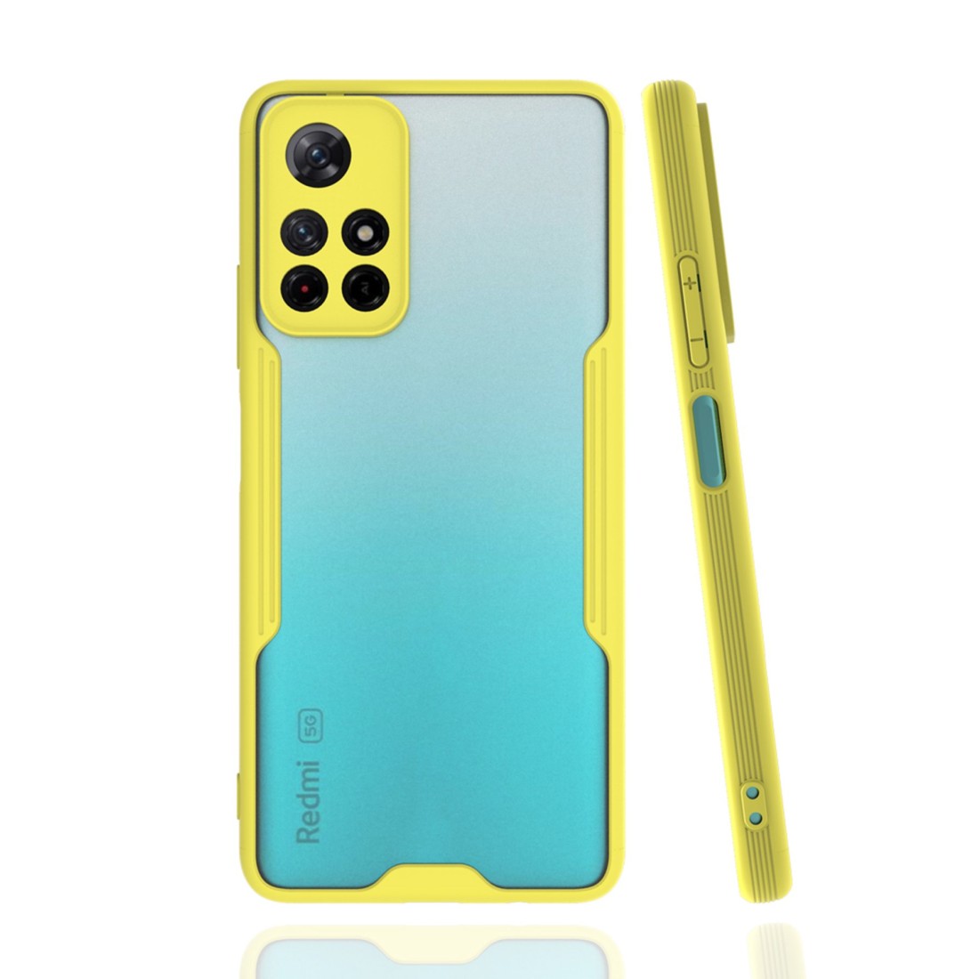  Xiaomi Redmi Note 11T Kılıf Platin Silikon - Sarı