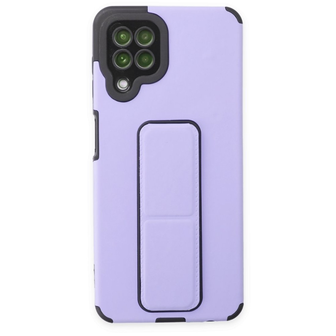  Samsung Galaxy M32 Kılıf Mega Standlı Silikon - Lila