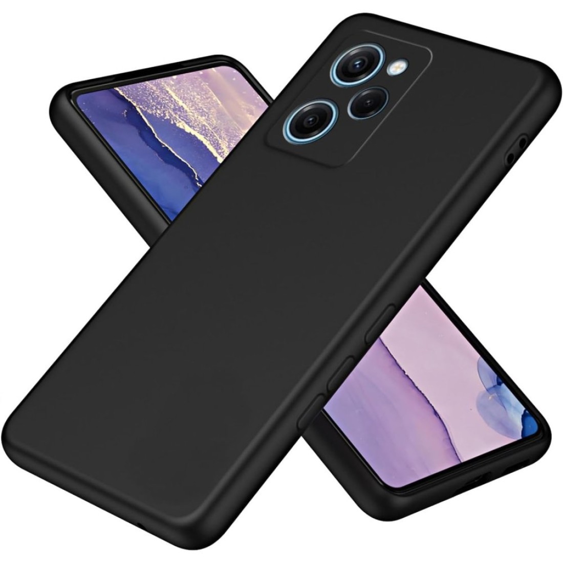  Xiaomi Poco X5 Pro 5G Kılıf Nano içi Kadife Silikon - Siyah