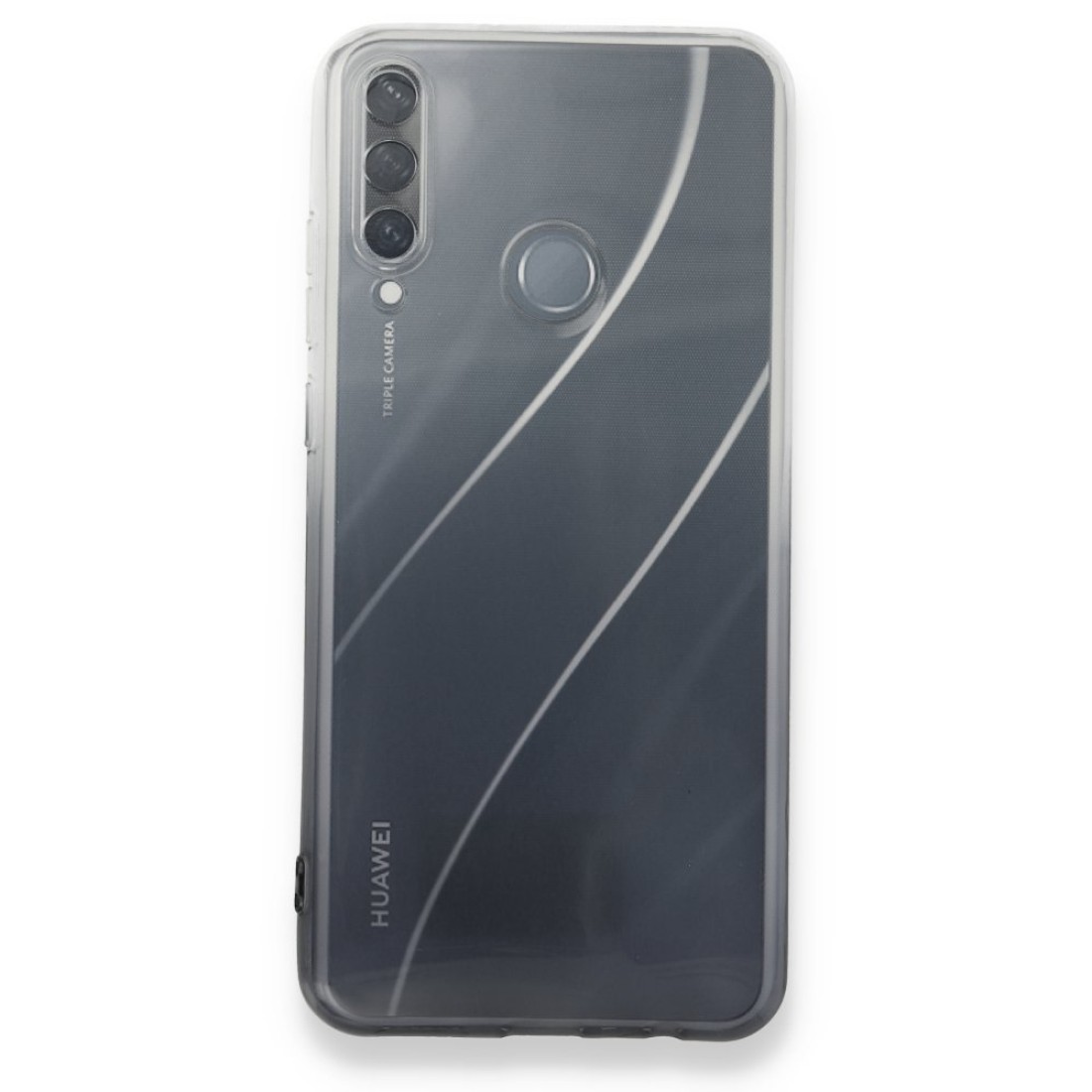  Huawei Y6P Kılıf Lüx Çift Renkli Silikon - Siyah