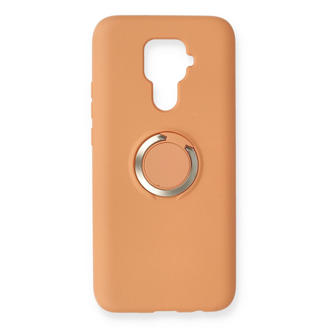  Huawei Mate 30 Lite Kılıf Viktor Yüzüklü Silikon - Turuncu