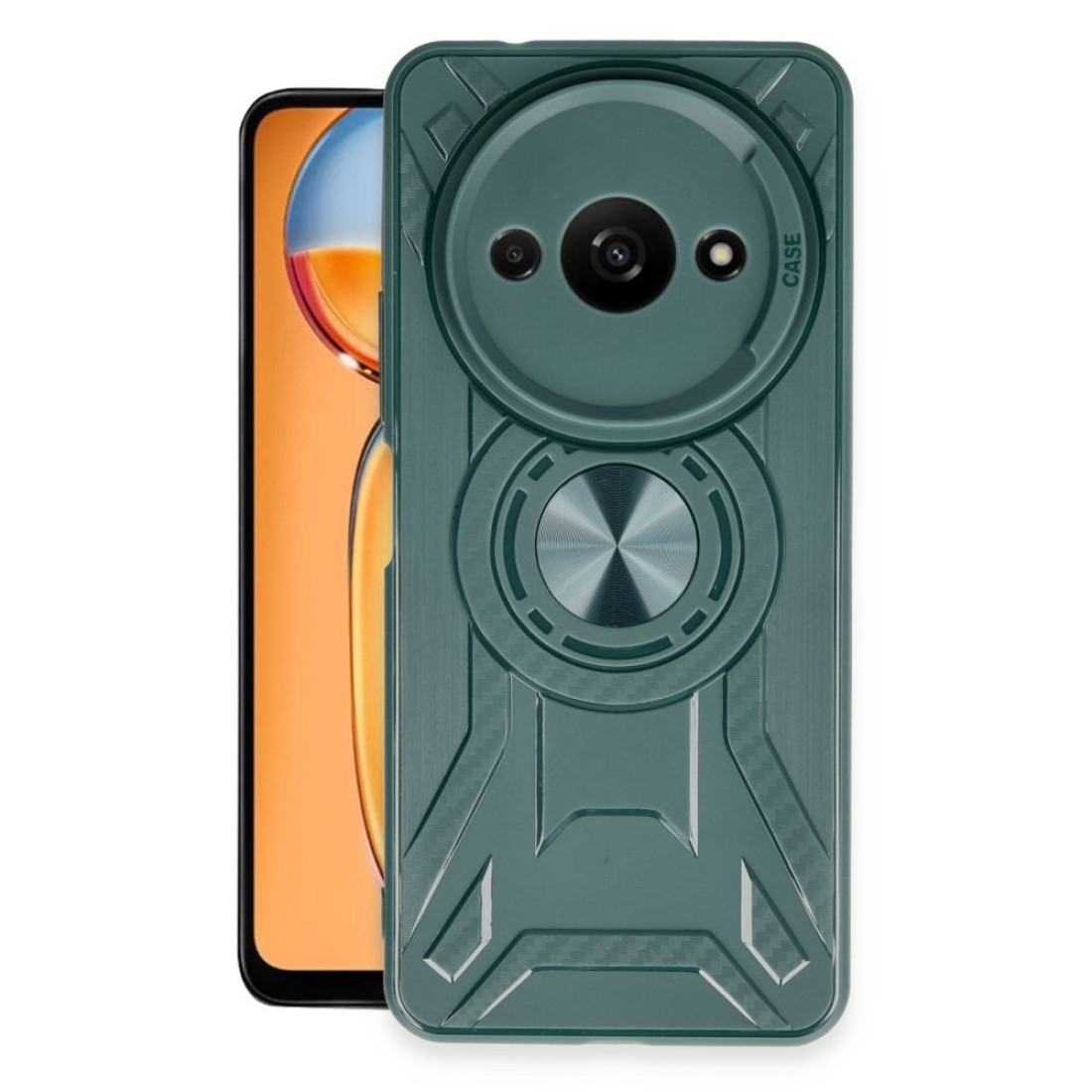  Xiaomi Redmi A3 4G Kılıf Lincoln Silikon - Koyu Yeşil