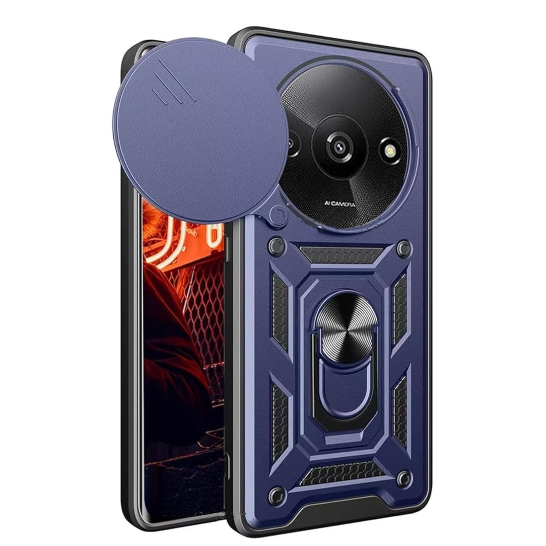 Xiaomi Redmi A3 4G Kılıf Pars Lens Yüzüklü Silikon - Lacivert Xiaomi Redmi A3 4G Kılıf Pars Lens Yüzüklü Silikon - Lacivert