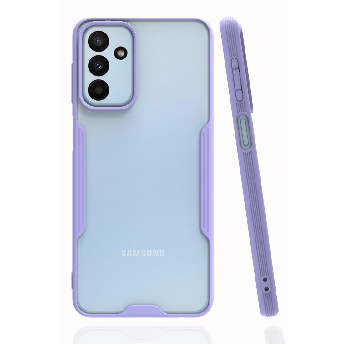  Samsung Galaxy M13 Kılıf Platin Silikon - Lila