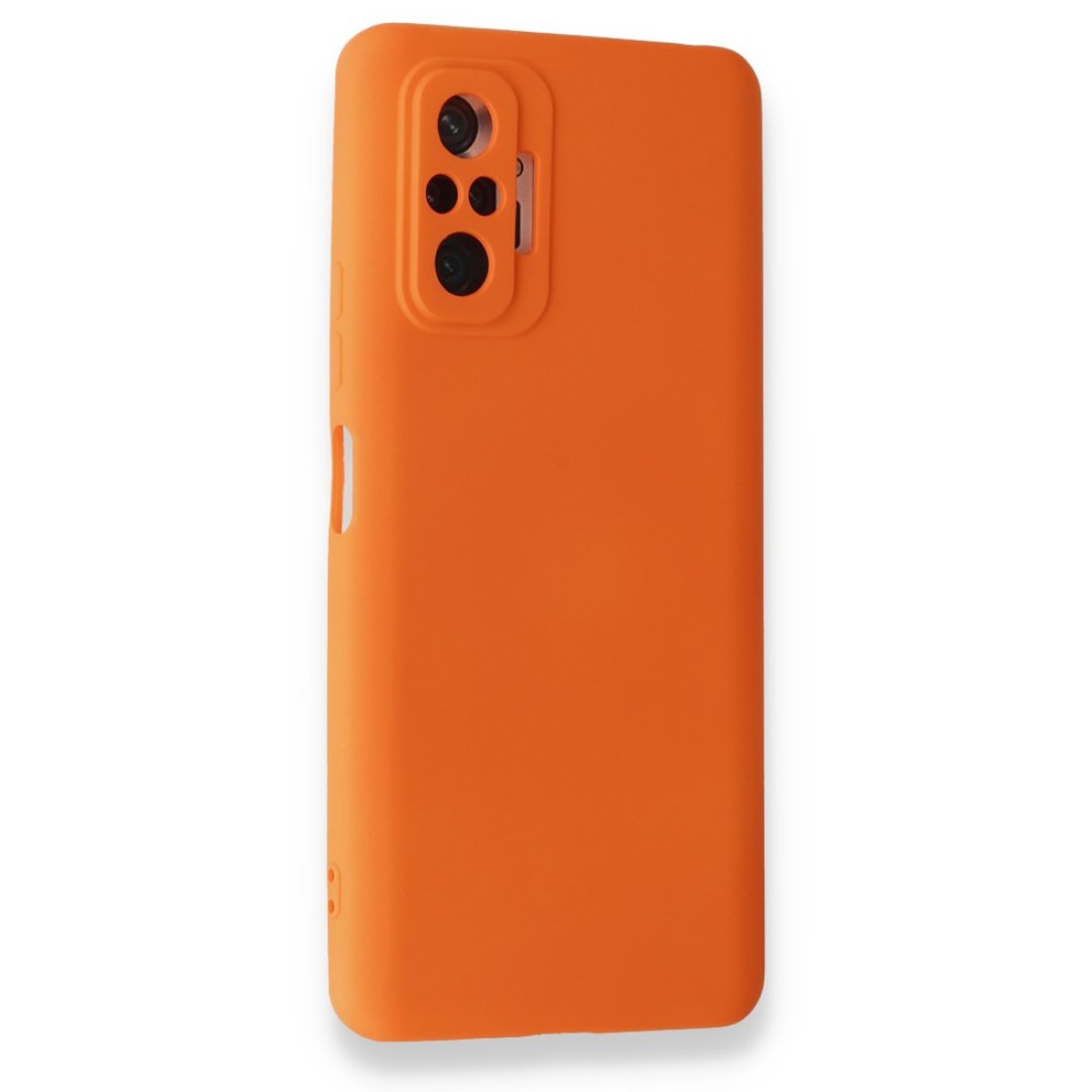 Xiaomi Redmi Note 10 Pro Kılıf Nano içi Kadife Silikon - Turuncu Xiaomi Redmi Note 10 Pro Kılıf Nano içi Kadife Silikon - Turuncu