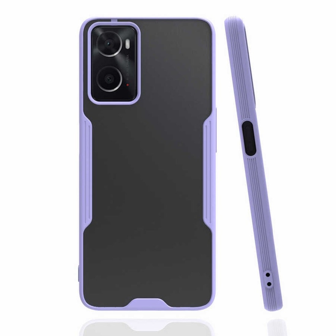  Oppo A96 Kılıf Platin Silikon - Lila