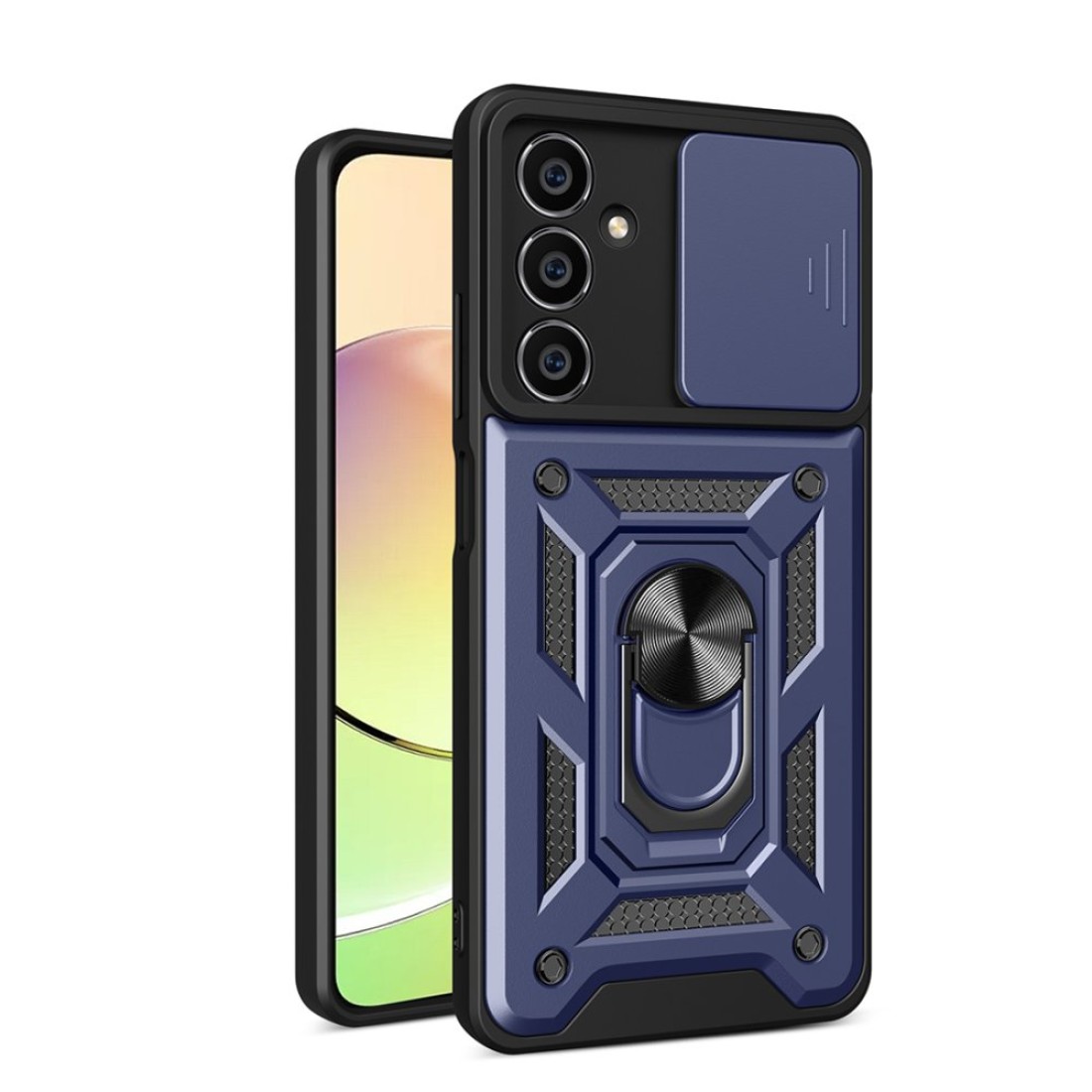  Samsung Galaxy A05S Kılıf Pars Lens Yüzüklü Silikon - Lacivert