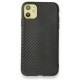 iPhone 12 Kılıf Carbonix Silikon - Siyah iPhone 12 Kılıf Carbonix Silikon - Siyah