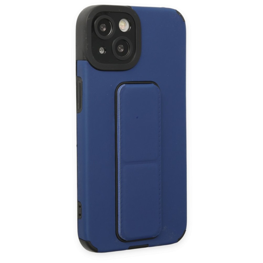  iPhone 14 Plus Kılıf Mega Standlı Silikon - Mavi