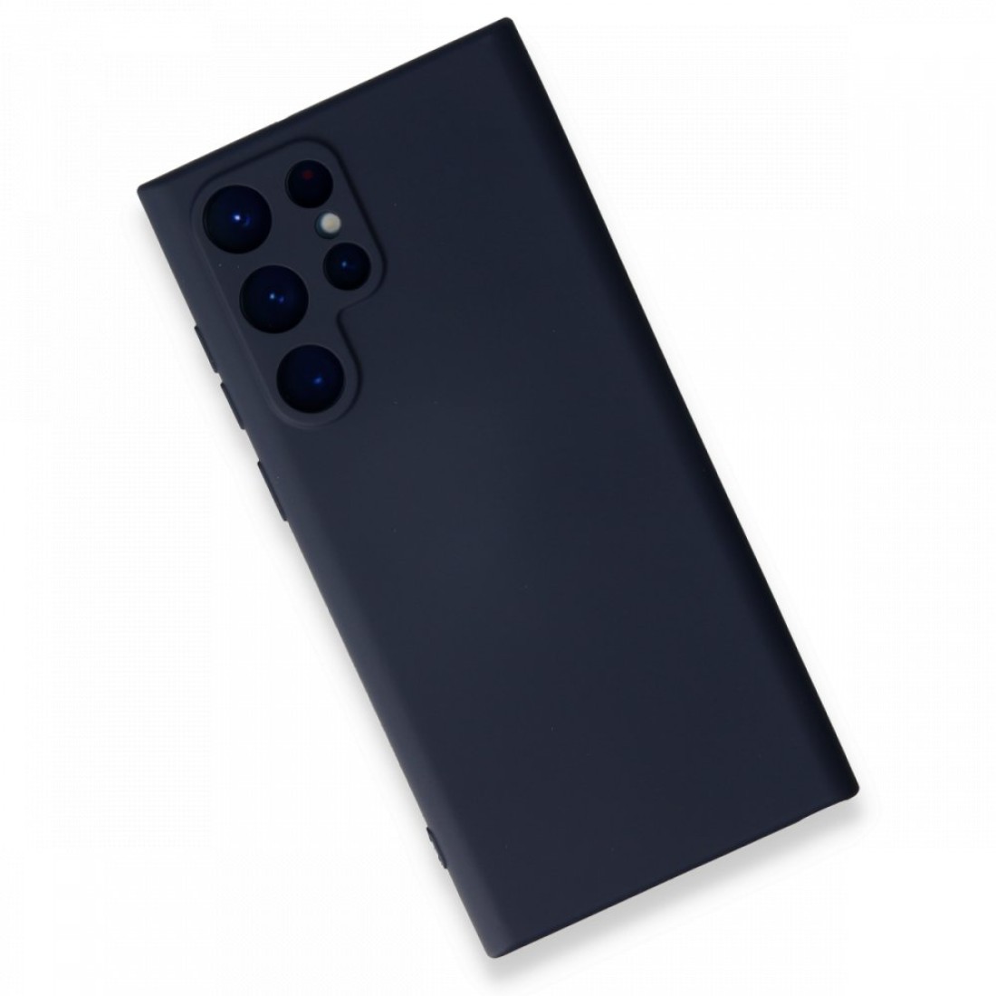 Samsung Galaxy S22 Ultra Kılıf Nano içi Kadife Silikon - Lacivert Samsung Galaxy S22 Ultra Kılıf Nano içi Kadife Silikon - Lacivert