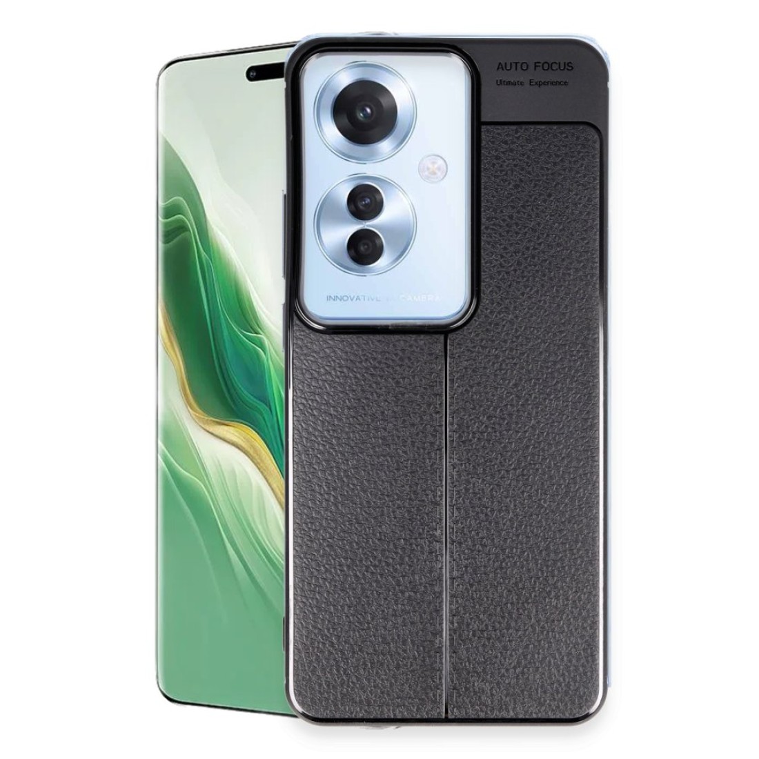  Oppo Reno 11F Kılıf Auto Focus Kapak - Siyah