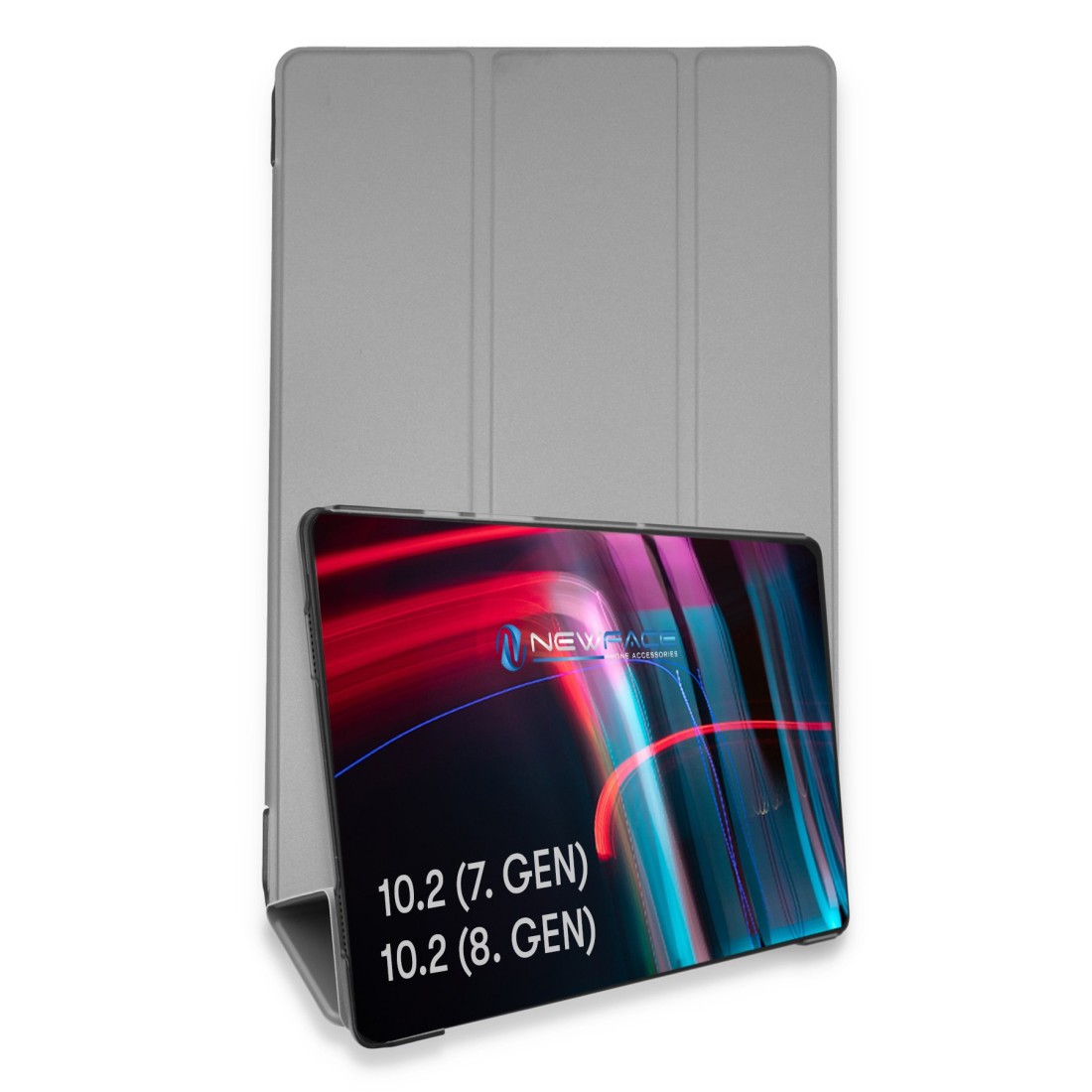  iPad 10.2 (7.nesil) Kılıf Tablet Smart Kılıf - Gri