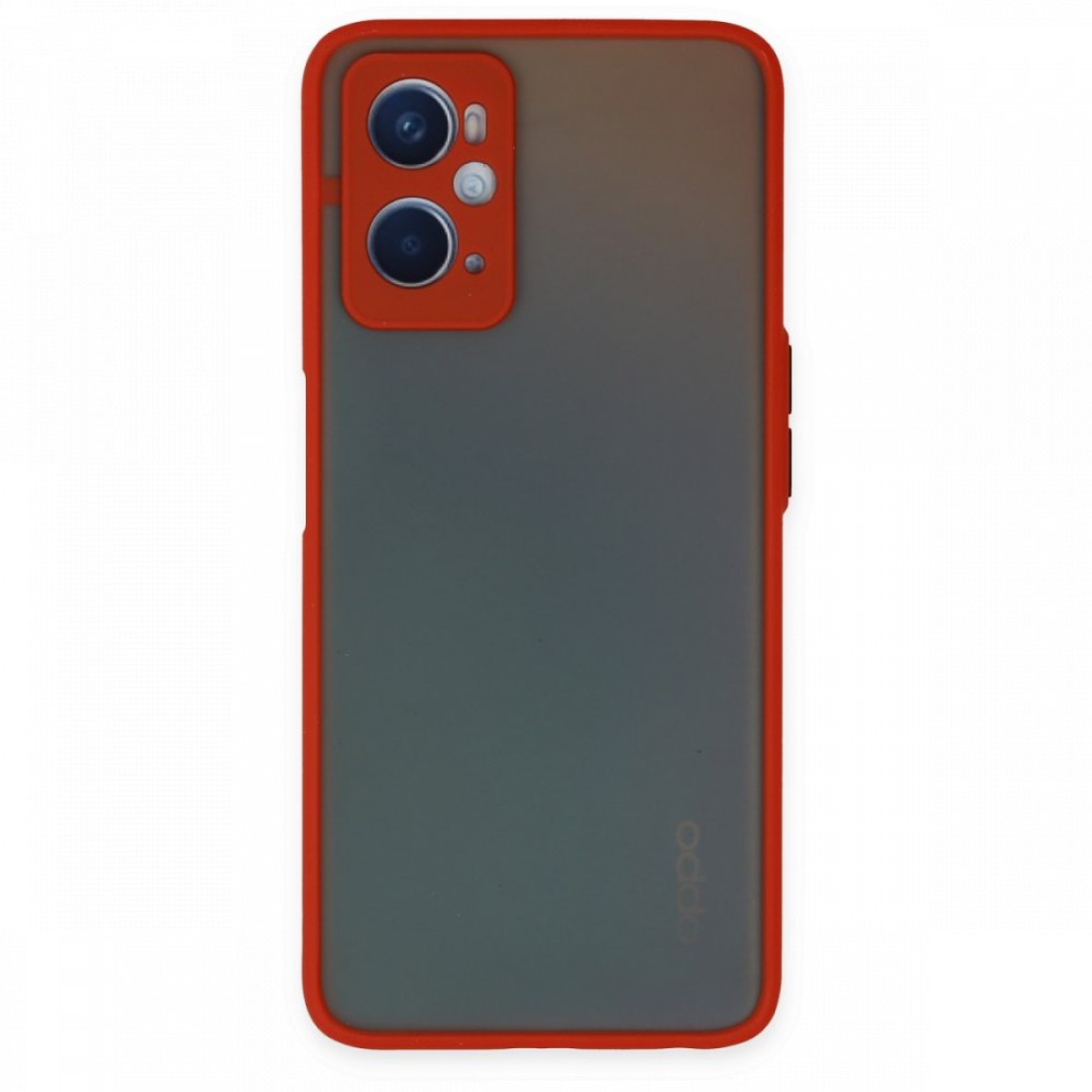  Oppo A96 Kılıf Montreal Silikon Kapak - Kırmızı