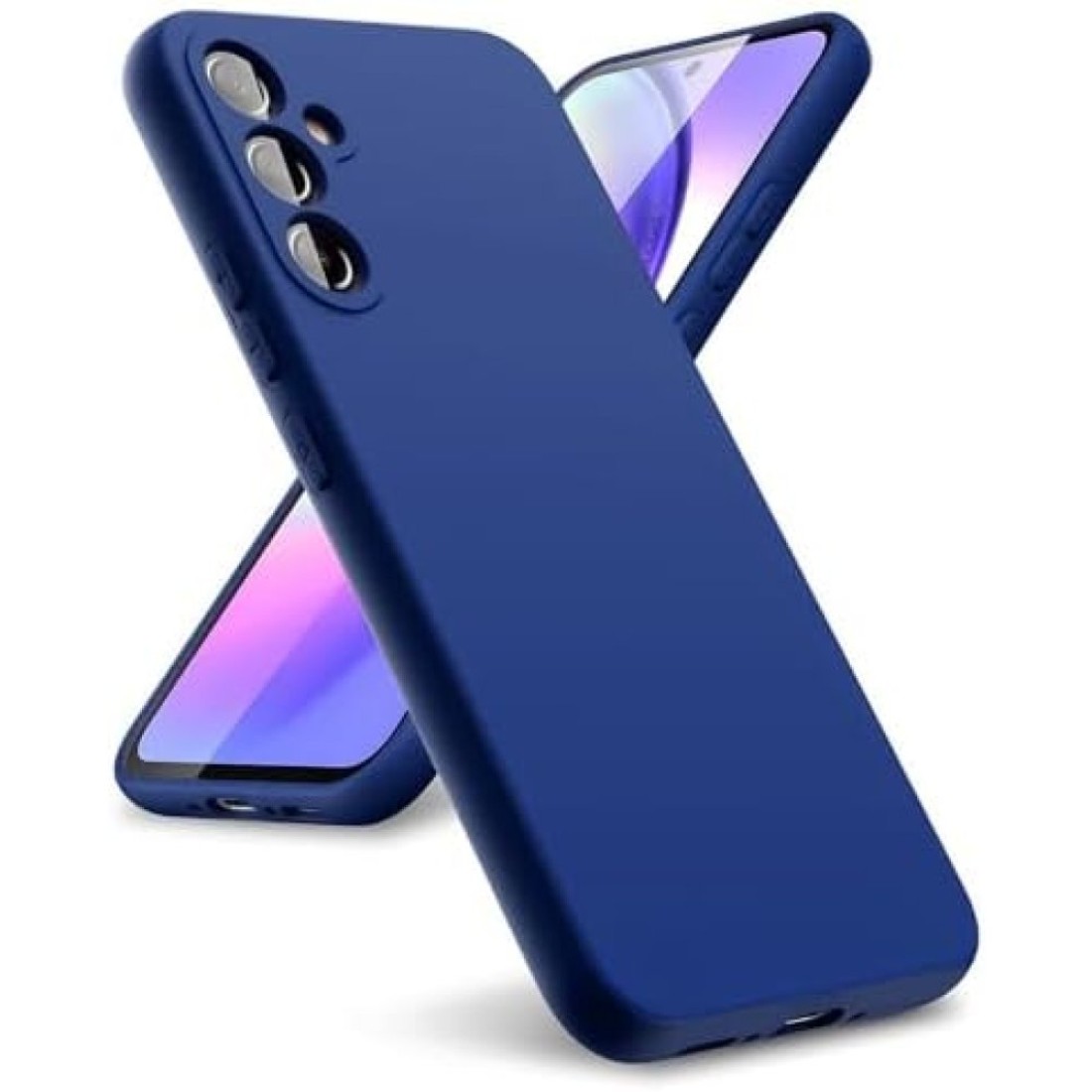  Samsung Galaxy A24 4G Kılıf First Silikon - Lacivert