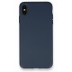 iPhone XS Max Kılıf Nano içi Kadife Silikon - Lacivert iPhone XS Max Kılıf Nano içi Kadife Silikon - Lacivert