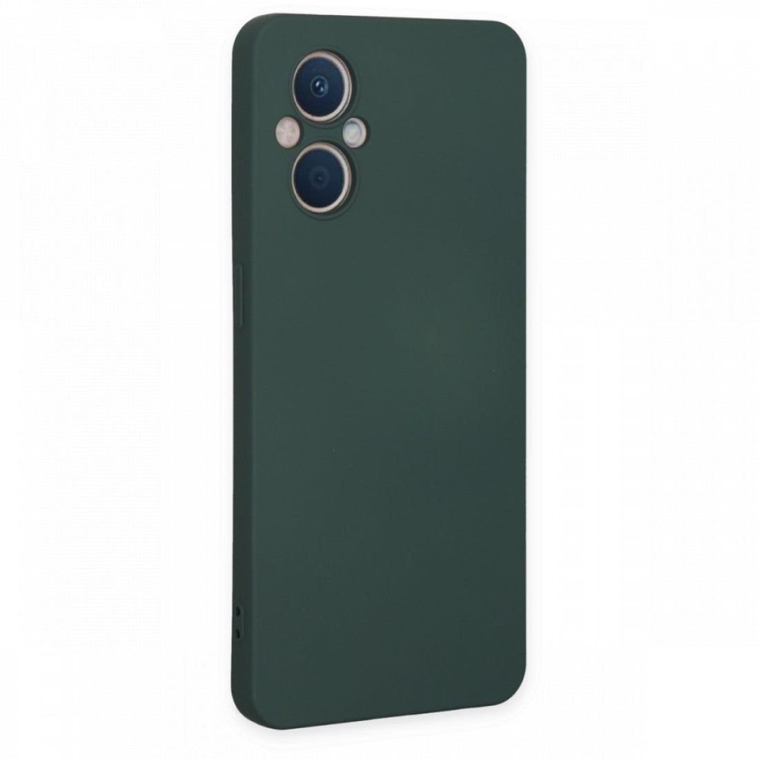 Oppo Reno 7 Lite Kılıf Nano içi Kadife Silikon - Koyu Yeşil Oppo Reno 7 Lite Kılıf Nano içi Kadife Silikon - Koyu Yeşil