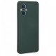 Oppo Reno 7 Lite Kılıf Nano içi Kadife Silikon - Koyu Yeşil Oppo Reno 7 Lite Kılıf Nano içi Kadife Silikon - Koyu Yeşil